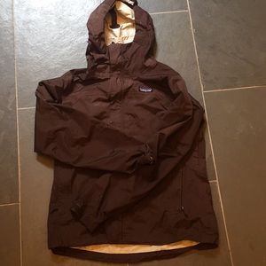 Patagonia Women’s Rain Jacket, Brown, Small